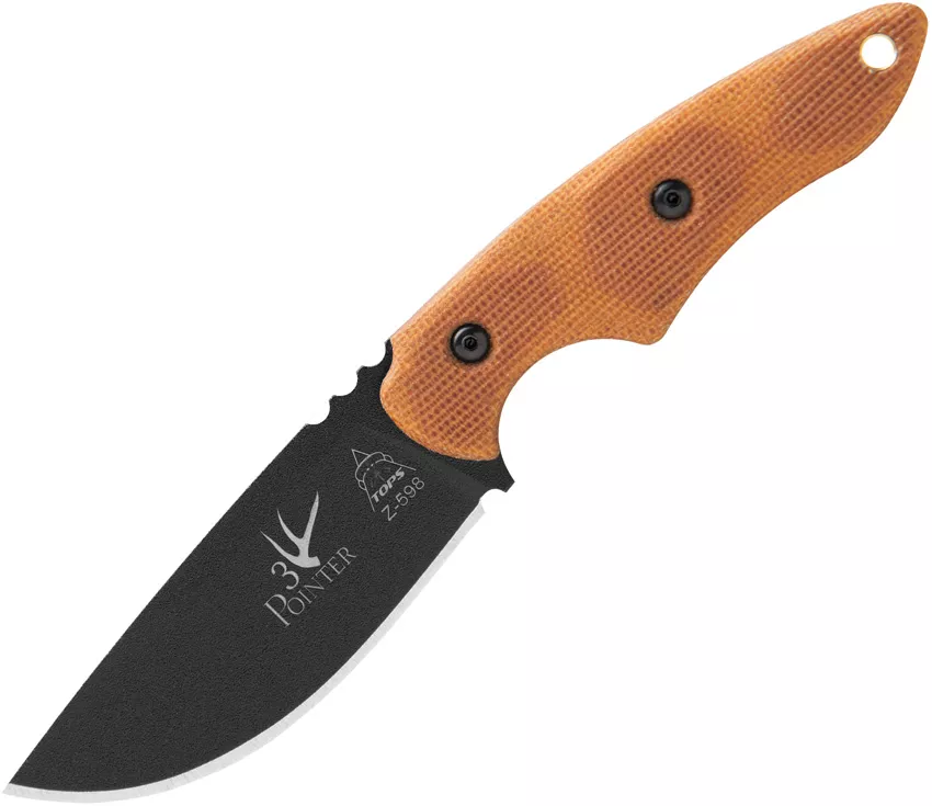 3 Pointer Tan Canvas Micarta