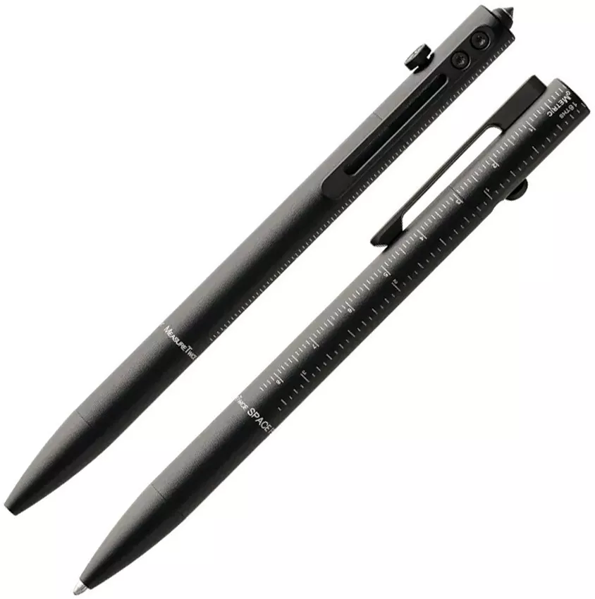Black Measure Twice Space Pen,