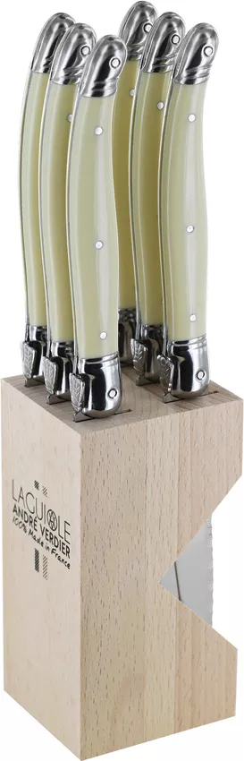 Laguiole Steak Knife Set White
