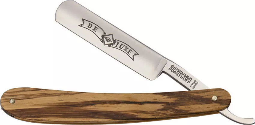 Straight Razor Zebrano Wood