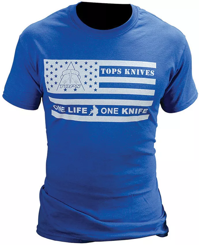 T-Shirt Flag Logo Blue Large