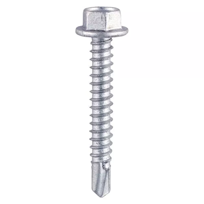 Zinc Hex Self-Drilling Screws EPDM Washer